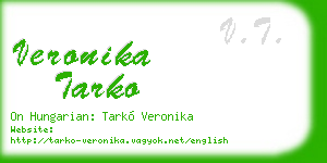 veronika tarko business card